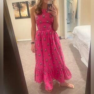 RHODE halter maxi dress